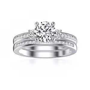 3 Pcs Round Cut Moissanite