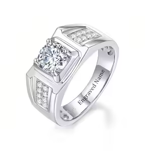 K Moissanite Ring