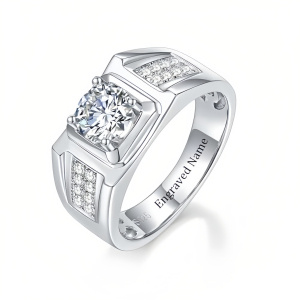 K Moissanite Ring