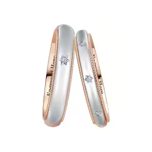 G Moissanite Wedding Ring Set