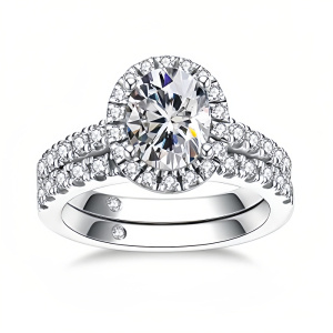 3ct Halo Oval