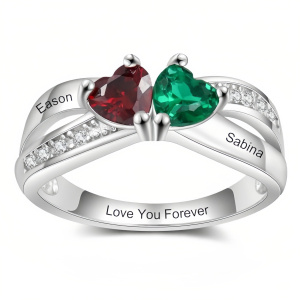 D-Birthstone Ring For Mom