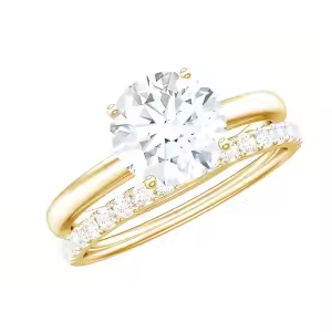 B Moissanite Ring