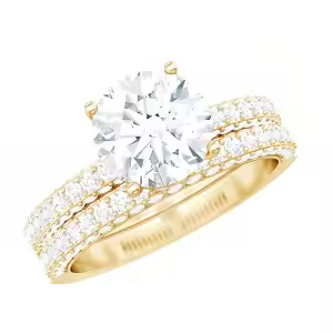 D Moissanite Ring