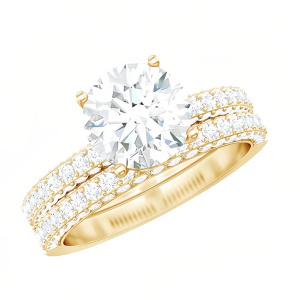 D Moissanite Ring