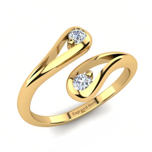 B Moissanite Ring