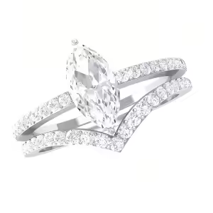 C Moissanite Ring