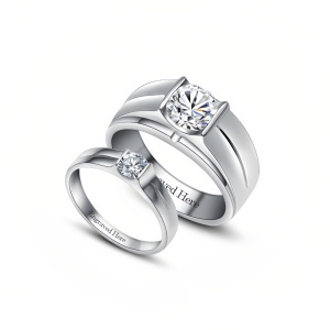 Moissanite Ring Sets F