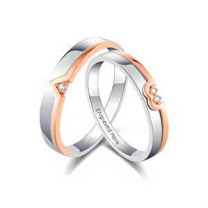 J Moissanite Wedding Ring Set