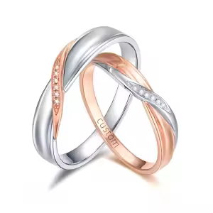 I Moissanite Wedding Ring Set
