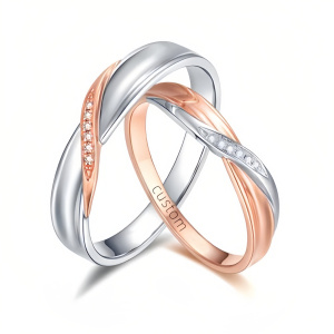 I Moissanite Wedding Ring Set