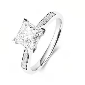Moissanite Princess Cut Ring