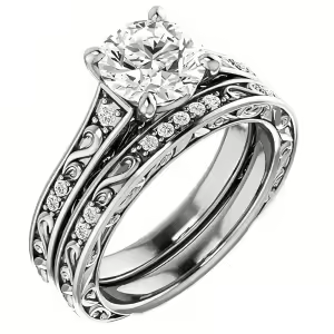 Solitaire-round cut