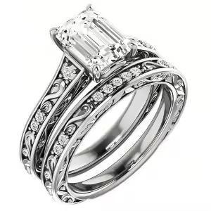 Solitaire-emerald cut