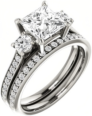 10K Solid White Gold