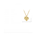 wholesale S925 Sterling Silver Maple Leaf Pendant Necklace, Ins Style, Small and Exquisite, Simple and Versatile, Sweet and Temperamental Factory Wholesale-0-3