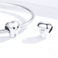 wholesale Sterling silver 925 beads, handmade cute tooth charms, popular DIY fashion jewelry supplies-0-3