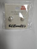 wholesale 925 Sterling Silver Elegant Pearl Stud Earrings In Silver Floral Setting-0-6