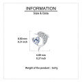 wholesale 925 Sterling Silver Elegant Silver Dolphin Earrings With Heart-shaped Zircon Accents-0-3