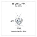 wholesale 925 Sterling Silver Elegant Heart-shaped Moissanite Pendant Necklace With Silver Chain: Timeless Beauty For Any Occasion-0-2