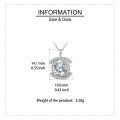 wholesale 925 Sterling Silver Elegant Plated with White Gold Moissanite Necklace With Radiant Center Stone And Halo Setting-0-2
