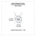 wholesale 925 Sterling Silver Elegant Zircon Solitaire Pendant Necklace In Sterling Silver-0-2
