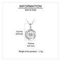 wholesale 925 Sterling Silver Elegant Silver Zircon Pendant Necklace With Twisted Design – Timeless Luxury Jewelry-0-2