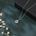 wholesale 925 Sterling Silver Elegant Silver Zircon Pendant Necklace With Twisted Design – Timeless Luxury Jewelry-0-4