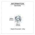 wholesale 925 Sterling Silver Elegant Brilliance: Classic Round Cut Moissanites In Four-prong Setting-0-2