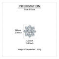 wholesale 925 Sterling Silver Elegant Floral Moissanite Cluster Earrings – Luxury Jewelry-0-2