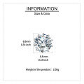 wholesale 925 Sterling Silver Elegant Six-prong Solitaire Moissanite Stud Earrings-0-2