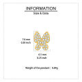 wholesale 925 Sterling Silver Elegant Plated With Gold Butterfly Zircon Earrings With Sparkling Pavé Setting-0-2