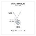 wholesale 925 Sterling Silver Eternal Love Heart Moissanite Necklace With Delicate Bow Accent-0-2