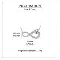 wholesale 925 Sterling Silver Elegant Infinity Symbol Moissanite Necklace In Sterling Silver-0-2