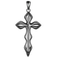 wholesale 925 Sterling Silver Cross Pendant Necklace-D.Cross Without Chain