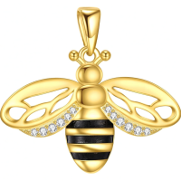 wholesale 925 Sterling Silver Bee Pendant Necklace-Bee Urn Necklace Without Chain