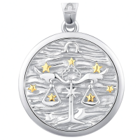 wholesale 925 Sterling Silver Libra Zodiac Sign Constellation Pendant Necklaces for Women Men Astrology Gifts-9-Libra（B-White Sep.23-Oct.22） Without Chain