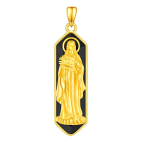 wholesale 925 Sterling Silver Gold Plated Virgin Mary Pendant Necklace-St Maria Goretti Without Chain