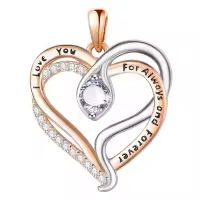 wholesale 925 Sterling Silver Snake Pendant Necklace with Birthstone for Women-06 June - Alexandrite Without Chain