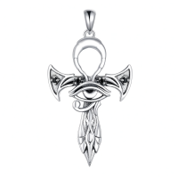 wholesale 925 Sterling Silver Eye Of Horus Pendant-Ankh Without Chain