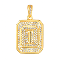 wholesale Gold Filled 925 Sterling Silver Letter Jewelry Necklace for Women Gift for Mom Wife Birthday Anniversary Christmas-Letter I Without Chain