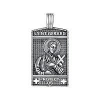 wholesale 925 Sterling Silver Saint Gerard Protective Charm Pendant-St Gerard Without Chain