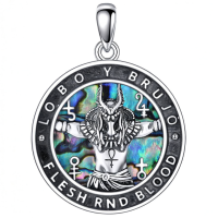 wholesale 925 Sterling Silver Ancient Egypt Anubis Scarab Pendant Necklaces for Men Women  47cm Chain Length-Anubis-02 Without Chain