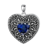 wholesale 925 Sterling Silver Birthstone Gemstone Heart Photo Locket Necklace Holds 2 Pictures Jewelry Gift-05 May-06 June-12 December-11 November-02 February-10 October-09 September-04 April-07 July-08 August-01 January-03 March Without Chain