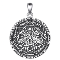 wholesale 925 Sterling Silver Pendant With Arcanum Symbols-Seven archangels 01 Without Chain