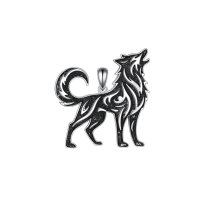 wholesale 925 Sterling Silver Wolf Pendant Necklace Animal s for Men Women-Wolf Without Chain