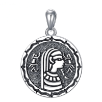 wholesale 925 Sterling Silver Egyptian God Pendant Necklace-Egyptian Pharaoh Without Chain