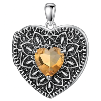 wholesale 925 Sterling Silver Birthstone Gemstone Heart Photo Locket Necklace Holds 2 Pictures Jewelry Gift-05 May-06 June-12 December-11 November-02 February-10 October-09 September-04 April-07 July-08 August-01 January-03 March Without Chain