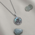 wholesale 925 Sterling Silver St Christopher Pendant Necklace Protect Us-0-1