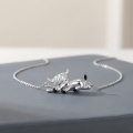 wholesale 925 Sterling Silver Unicorn Sleeping Necklace-0-2